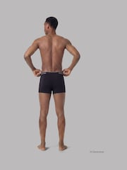 Calvin Klein Black Icon Cotton Stretch Relaxed Dart Trunks 3 Pack - Image 3 of 4