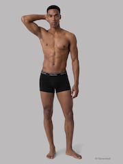 Calvin Klein Black Icon Cotton Stretch Relaxed Dart Trunks 3 Pack - Image 4 of 4