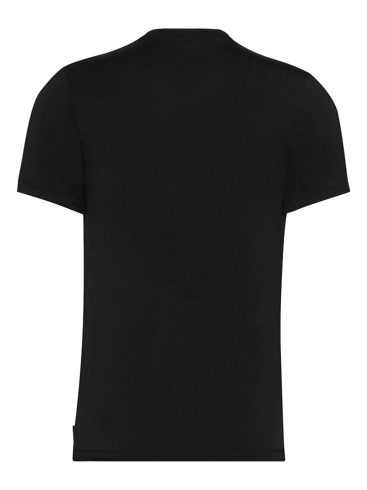 Calvin Klein Black Lounge Ultra Soft Modal T-Shirt - Image 3 of 3 Calvin Klein Black Lounge Ultra Soft Modal T-Shirt - Image 3 of 3