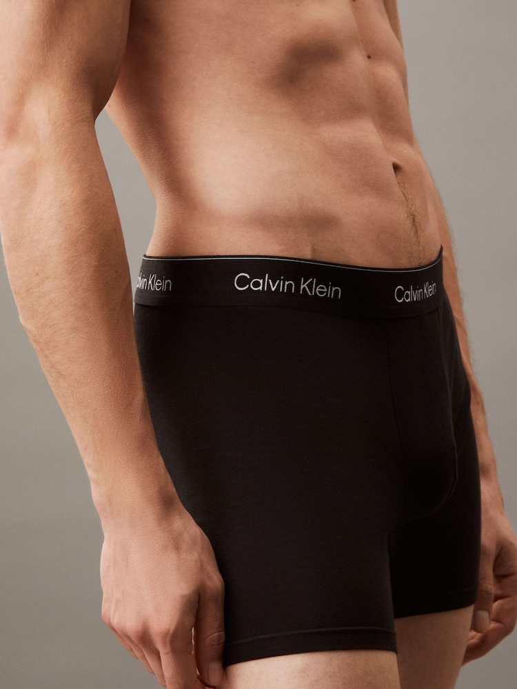 Calvin Klein Black Ground Icon Cotton Stretch Boxer Trunks Set - Image 5 of 5 Calvin Klein Black Ground Icon Cotton Stretch Boxer Trunks Set - Image 5 of 5