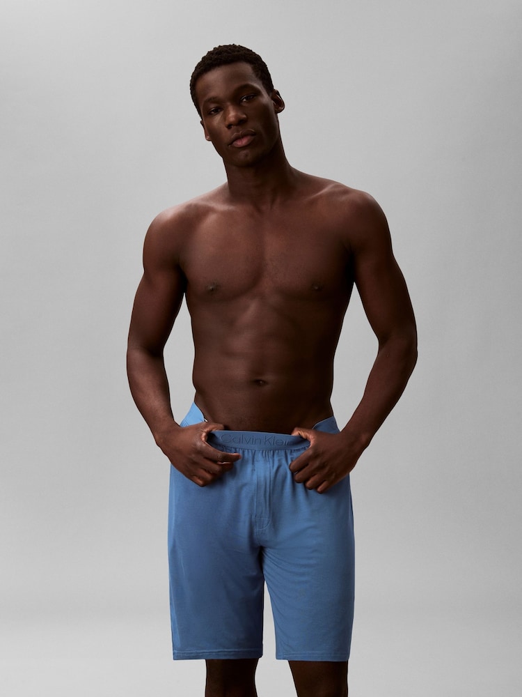Calvin Klein Blue Ultra Soft Modal Pyjama Shorts - Image 1 of 5