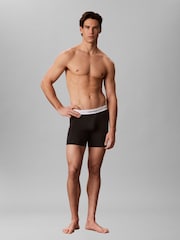 Yaşıl - Calvin Klein Icon Pambıq Stretch Boxer Briefs 3 Paket - 5şəkildən 2 şəkil