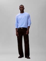 Calvin Klein Cotton Terry Badge Sweatshirt - Imaginea 2 din 5