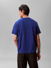 Calvin Klein Blue Chest Pocket Badge T-Shirt - Image 3 of 5