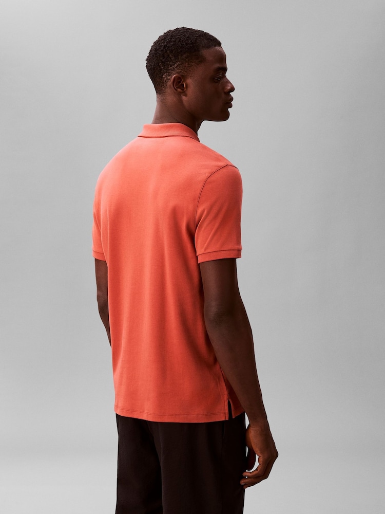 Calvin Klein Pink Cotton Piqué Polo Shirt - Image 2 of 5