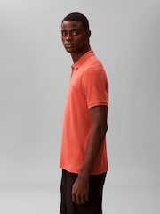 Calvin Klein Pink Cotton Piqué Polo Shirt - Image 4 of 5