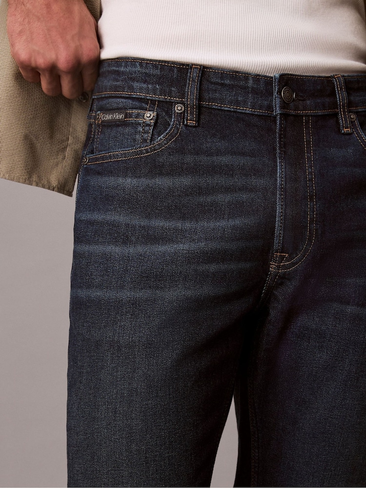 Calvin Klein Jeans Classic Denim Straight Blue Jeans - Image 6 of 6 Calvin Klein Jeans Classic Denim Straight Blue Jeans - Image 6 of 6