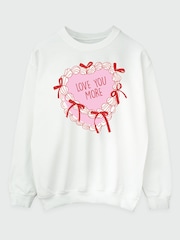 Brands In White Valentine's Day Cake Love You More Sweat Top - Image 3 of 5