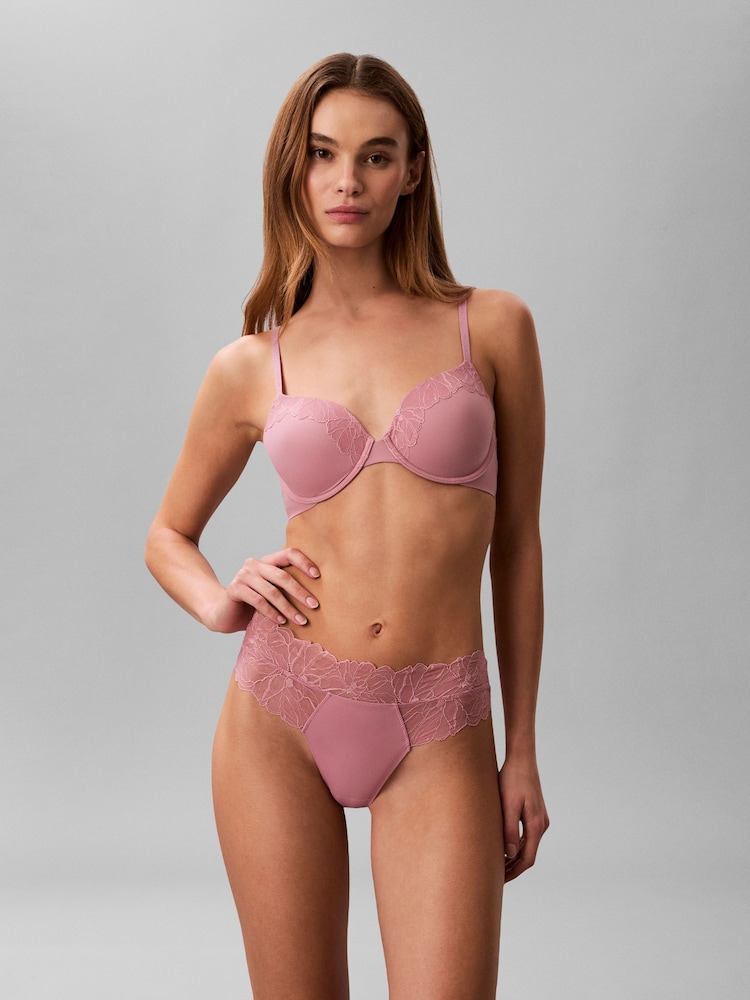 Calvin Klein Pink Underwire Bra - Lightly Lined - Image 1 of 5