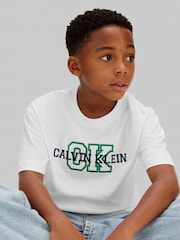 Calvin Klein Blue Short Sleeve Cotton T-Shirt - Image 4 of 5