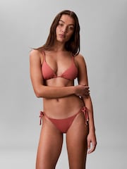 Rød - Calvin Klein Halter Bralette Bikini Top - Bilde 1 av 6