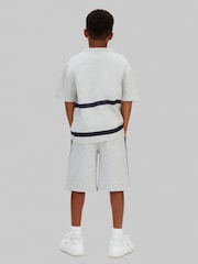 Calvin Klein Grey Denim Cargo Shorts - Image 2 of 5