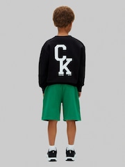 Calvin Klein Green Denim Cargo Shorts - Image 2 of 5