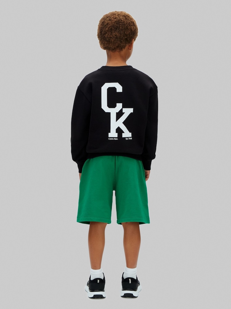 Calvin Klein Green Denim Cargo Shorts - Image 2 of 5 Calvin Klein Green Denim Cargo Shorts - Image 2 of 5