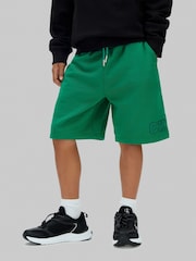 Calvin Klein Green Denim Cargo Shorts - Image 3 of 5