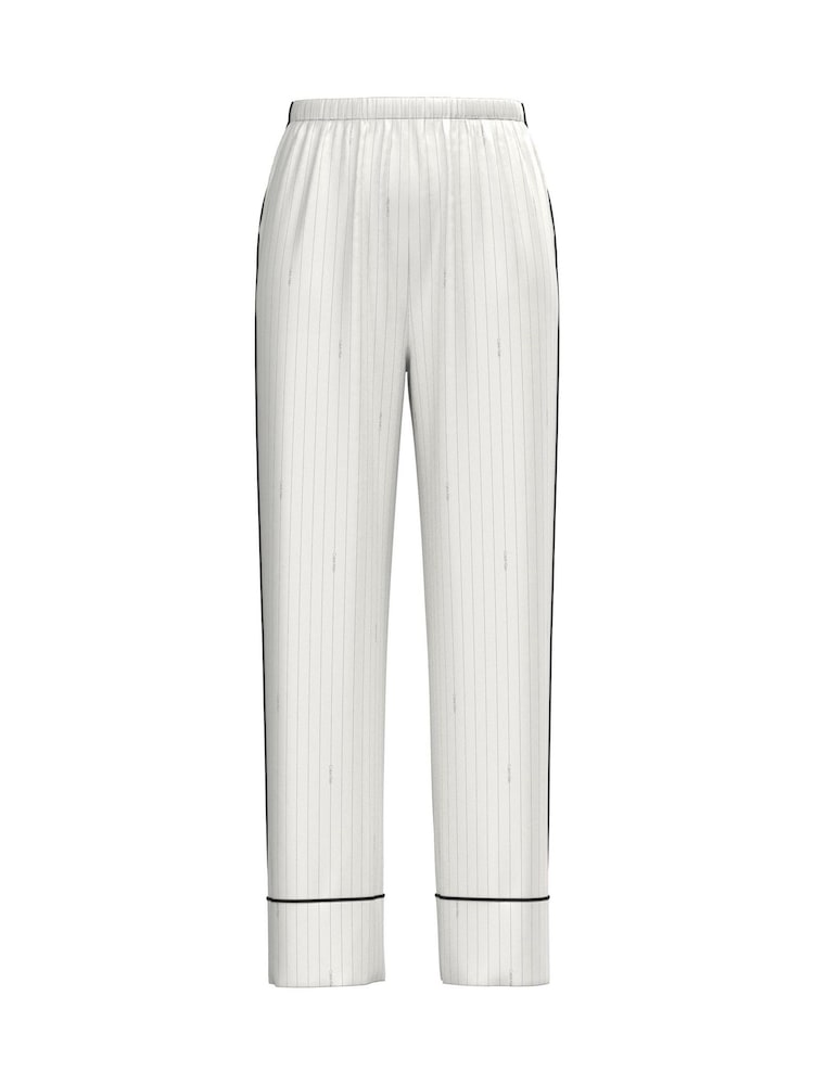 Calvin Klein White Satin Lounge Pants - Image 4 of 4