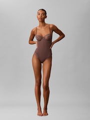 Brun - Body Calvin Klein - Dentelle extensible sensuelle - Image 3 de 6