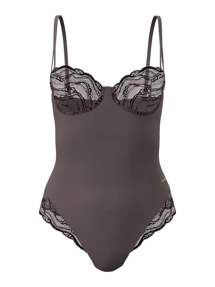 Brun - Body Calvin Klein - Dentelle extensible sensuelle - Image 6 de 6