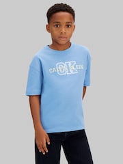 Calvin Klein Blue Short Sleeve Cotton T-Shirt - Image 1 of 5