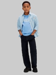 Calvin Klein Blue Short Sleeve Cotton T-Shirt - Image 4 of 5