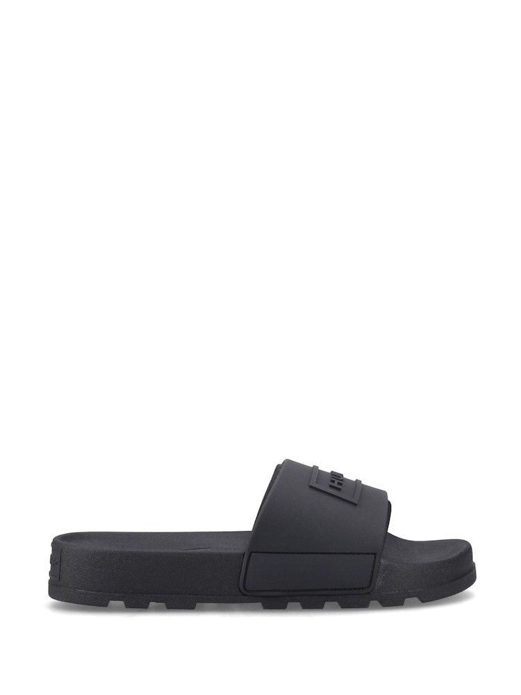 Hunter Black Core Embossed Sliders - Image 1 of 4