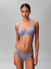 Calvin Klein Blue Lightly Lined Full Coverage Bra - Perfectly Fit - Image 3 of 6