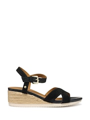 Geox Black D Ischia Corda Sandals - Image 2 of 5