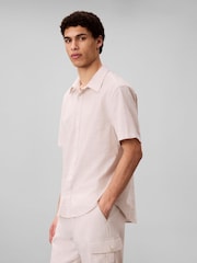 Calvin Klein White Cotton Stretch Woven Shirt - Image 5 of 6