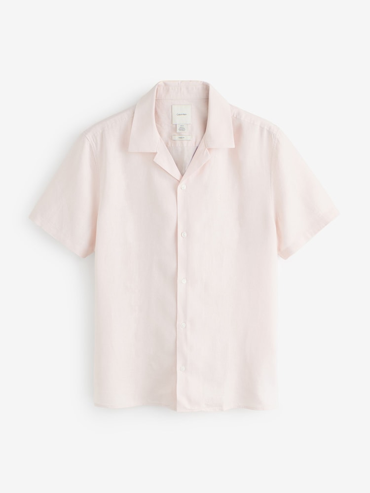 Calvin Klein Pink Woven Shirt - Cotton Stretch - Image 1 of 1