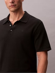 Calvin Klein Black Blend Crew Neck Polo Shirt - Image 5 of 6