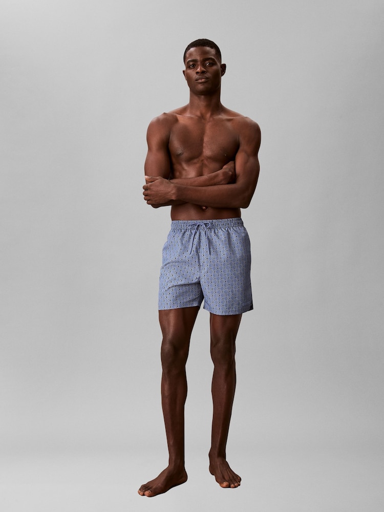 Calvin Klein Blue Performance Woven Swim Shorts - Image 1 of 5