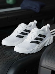 adidas White Rapidmove Go Training Shoes - Image 6 of 13