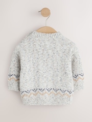 Grey Christmas Crew Neck Jumper (3mths-10yrs) - Image 5 of 7