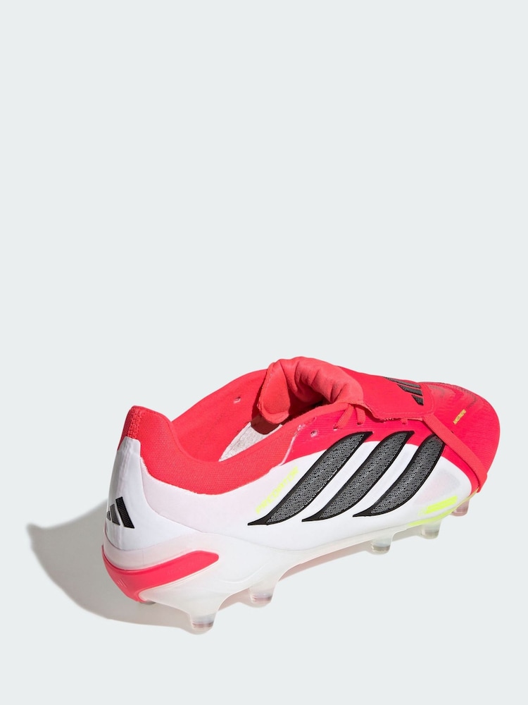 adidas Red Predator Pro Fold-Over Tongue Artificial Ground Football Boots - Image 2 of 4 adidas Red Predator Pro Fold-Over Tongue Artificial Ground Football Boots - Image 2 of 4