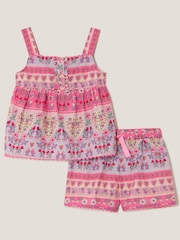 Monsoon Floral Print Kurzes Pyjamas Set - Bild 3 von 4