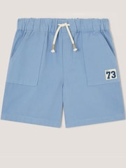 Monsoon Blue Plain Cotton Pull On Shorts - Image 2 of 4