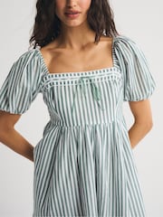 Abercrombie & Fitch Emerson Puff Sleeve Mini Dress - Imagen 2 de 7