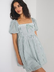 Abercrombie & Fitch Emerson Puff Sleeve Mini Dress - Imagen 6 de 7