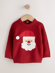 Red Christmas Crew Neck Jumper (3mths-7yrs) - Image 4 of 7
