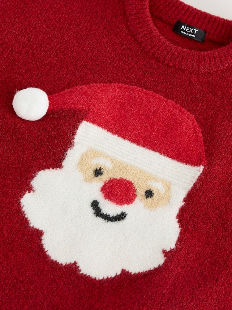 Red Christmas Crew Neck Jumper (3mths-7yrs) - Image 7 of 7 Red Christmas Crew Neck Jumper (3mths-7yrs) - Image 7 of 7
