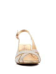 Lunar Gold Emmerline Gold Slingback Wedge - Image 4 of 7