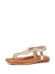 Lunar Gold Lunar Estelle Gold Sandals - Image 6 of 6