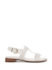 Naturalizer White Nia Wide Fit Slingback Sandals - Image 1 of 7