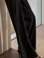 Black N. Premium Satin Wide Leg Trousers - Image 3 of 7