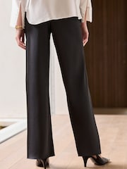 Black N. Premium Satin Wide Leg Trousers - Image 4 of 7