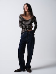 The Set 3 Pack V-Neck Sheer Long Sleeve Tops - Bild 3 von 11