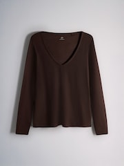 The Set 3 Pack V-Neck Sheer Long Sleeve Tops - Bild 9 von 11