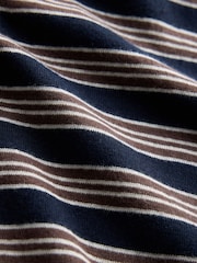 The Set 3 Pack Mock Layer Semi Sheer Henley Long Sleeve Tops Dark Navy/Brown/Oat - Image 10 of 10