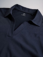The Set 5 Pack Trophy Neck Essentials Lightweight Longsleeve T-Shirts Navy/Pink/Grey/White/Burgundy Stripe - Image 11 of 11