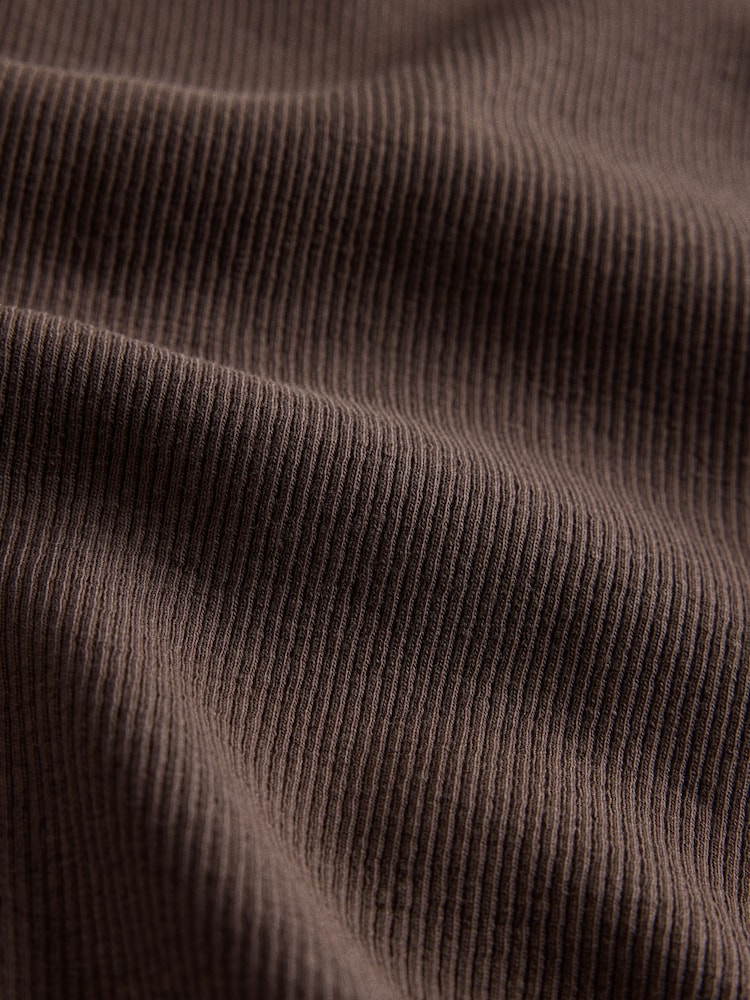 The Set 5 Pack Long Sleeve Ribbed Lace Scoop Tops Navy/Brown/Tan/White/Oat Marl - Image 12 of 12